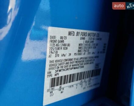 Синий Форд Mustang Mach-E, объемом двигателя 0 л и пробегом 18 тыс. км за 17500 $, фото 1 на Automoto.ua