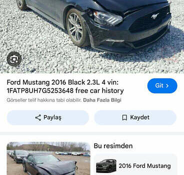 Черный Форд Мустанг, объемом двигателя 2.3 л и пробегом 149 тыс. км за 15500 $, фото 3 на Automoto.ua