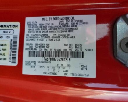 Красный Форд Мустанг, объемом двигателя 2.3 л и пробегом 78 тыс. км за 4000 $, фото 11 на Automoto.ua