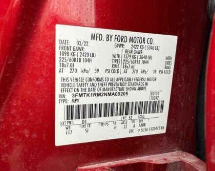 Форд Мустанг 2022 в Луцке на Automoto.ua Красный Форд Мустанг, объемом двигателя 0 л и пробегом 105 тыс. км за 19500 $, фото 8 на Automoto.ua