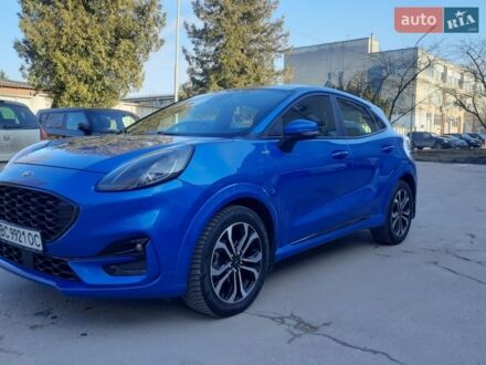 Синий Форд Пума, объемом двигателя 1 л и пробегом 73 тыс. км за 16990 $, фото 1 на Automoto.ua