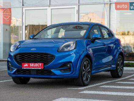 Синий Форд Пума, объемом двигателя 1 л и пробегом 68 тыс. км за 19011 $, фото 1 на Automoto.ua