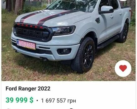 Серый Форд Рейнджер, объемом двигателя 2.3 л и пробегом 40 тыс. км за 33000 $, фото 1 на Automoto.ua