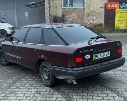 Красный Форд Скорпио, объемом двигателя 2 л и пробегом 247 тыс. км за 900 $, фото 5 на Automoto.ua