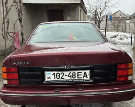Красный Форд Скорпио, объемом двигателя 2 л и пробегом 187 тыс. км за 1500 $, фото 4 на Automoto.ua
