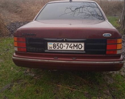 Красный Форд Скорпио, объемом двигателя 2 л и пробегом 280 тыс. км за 1100 $, фото 3 на Automoto.ua