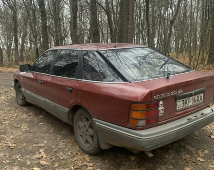 Красный Форд Скорпио, объемом двигателя 2 л и пробегом 111 тыс. км за 600 $, фото 4 на Automoto.ua
