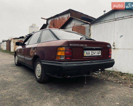 Красный Форд Скорпио, объемом двигателя 2 л и пробегом 202 тыс. км за 1500 $, фото 4 на Automoto.ua