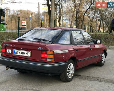Красный Форд Скорпио, объемом двигателя 2 л и пробегом 178 тыс. км за 1500 $, фото 4 на Automoto.ua