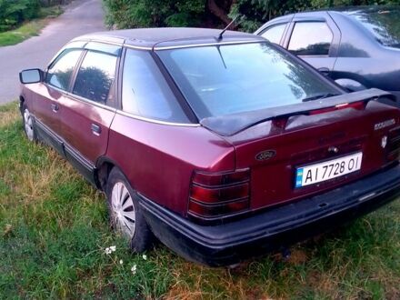 Форд Скорпио 1989 в Каневе на Automoto.ua Красный Форд Скорпио, объемом двигателя 2.4 л и пробегом 300 тыс. км за 900 $, фото 1 на Automoto.ua