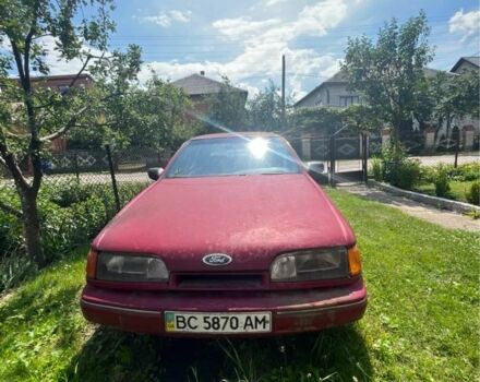 Красный Форд Скорпио, объемом двигателя 2.5 л и пробегом 250 тыс. км за 1505 $, фото 1 на Automoto.ua
