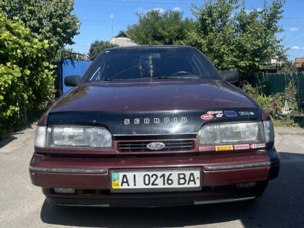 Форд Скорпио 1990 в Мироновке на Automoto.ua Красный Форд Скорпио, объемом двигателя 2 л и пробегом 448 тыс. км за 1450 $, фото 1 на Automoto.ua