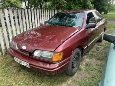 Форд Скорпио 1991 в Барановке на Automoto.ua Красный Форд Скорпио, объемом двигателя 2 л и пробегом 200 тыс. км за 411 $, фото 1 на Automoto.ua