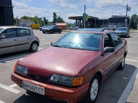 Красный Форд Скорпио, объемом двигателя 2 л и пробегом 121 тыс. км за 450 $, фото 1 на Automoto.ua