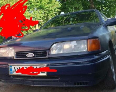 Синий Форд Скорпио, объемом двигателя 2 л и пробегом 186 тыс. км за 932 $, фото 1 на Automoto.ua