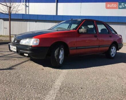 Красный Форд Сиерра, объемом двигателя 2 л и пробегом 270 тыс. км за 1750 $, фото 1 на Automoto.ua