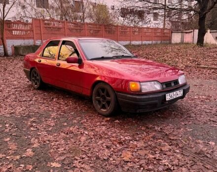 Красный Форд Сиерра, объемом двигателя 2 л и пробегом 255 тыс. км за 1100 $, фото 1 на Automoto.ua
