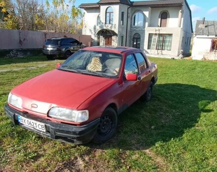 Красный Форд Сиерра, объемом двигателя 2 л и пробегом 333 тыс. км за 350 $, фото 1 на Automoto.ua