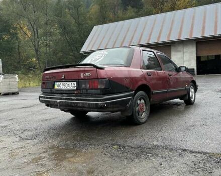 Красный Форд Сиерра, объемом двигателя 2 л и пробегом 222 тыс. км за 600 $, фото 5 на Automoto.ua