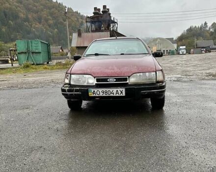 Красный Форд Сиерра, объемом двигателя 2 л и пробегом 222 тыс. км за 600 $, фото 1 на Automoto.ua