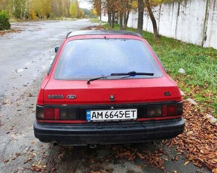 Форд Сієрра 1989 у Житомирі на Automoto.ua Червоний Форд Сієрра, об'ємом двигуна 2 л та пробігом 60 тис. км за 1196 $, фото 1 на Automoto.ua