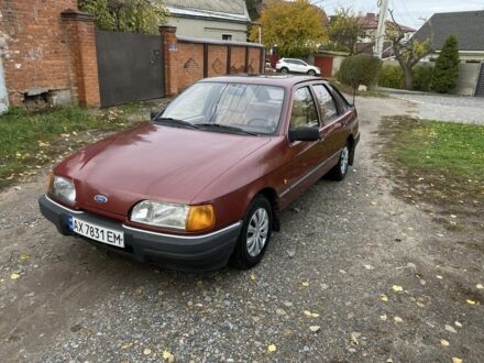 Форд Сиерра 1987 в Харькове на Automoto.ua Красный Форд Сиерра, объемом двигателя 1.6 л и пробегом 200 тыс. км за 1450 $, фото 1 на Automoto.ua