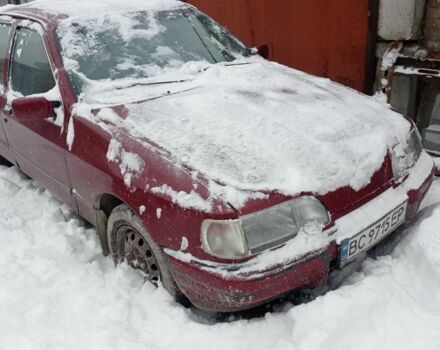 Красный Форд Сиерра, объемом двигателя 2 л и пробегом 300 тыс. км за 350 $, фото 1 на Automoto.ua