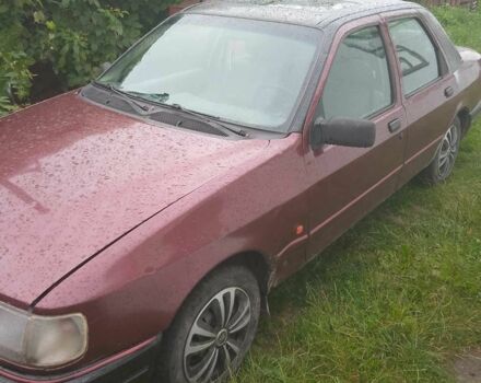 Красный Форд Сиерра, объемом двигателя 2 л и пробегом 440 тыс. км за 500 $, фото 1 на Automoto.ua