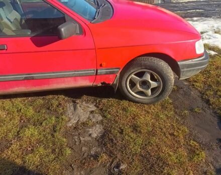 Красный Форд Сиерра, объемом двигателя 2 л и пробегом 200 тыс. км за 500 $, фото 1 на Automoto.ua