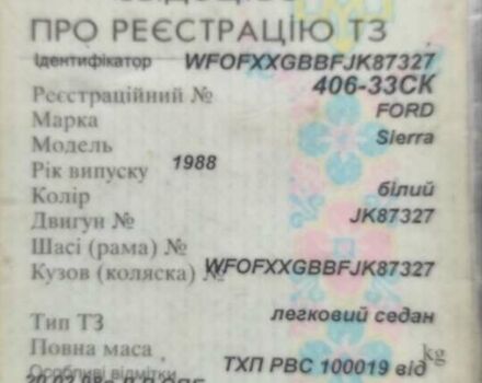 Форд Сієрра, об'ємом двигуна 2 л та пробігом 177 тис. км за 414 $, фото 17 на Automoto.ua