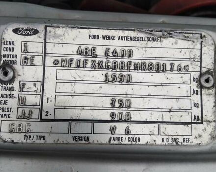 Серый Форд Сиерра, объемом двигателя 1.8 л и пробегом 200 тыс. км за 1400 $, фото 6 на Automoto.ua