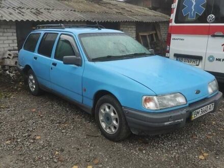 Синий Форд Сиерра, объемом двигателя 2 л и пробегом 300 тыс. км за 1500 $, фото 1 на Automoto.ua