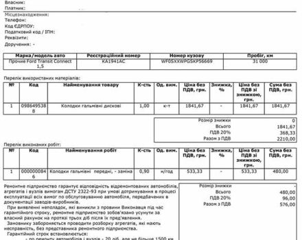 Червоний Форд Транзит Коннект, об'ємом двигуна 1.5 л та пробігом 68 тис. км за 15500 $, фото 7 на Automoto.ua