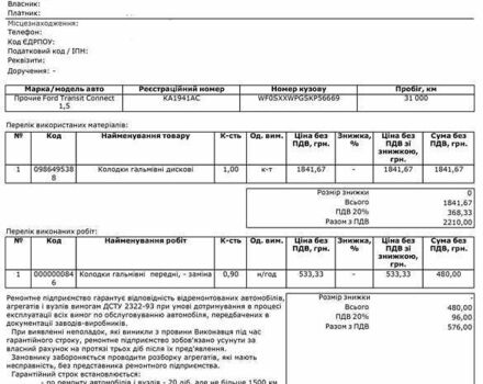 Форд Транзит Коннект, объемом двигателя 1.5 л и пробегом 68 тыс. км за 15500 $, фото 9 на Automoto.ua