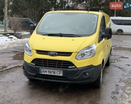 Жовтий Форд Транзит Кастом, об'ємом двигуна 2.2 л та пробігом 192 тис. км за 9600 $, фото 1 на Automoto.ua