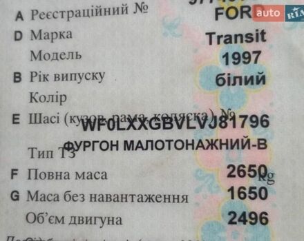 Белый Форд Транзит, объемом двигателя 0 л и пробегом 440 тыс. км за 900 $, фото 4 на Automoto.ua