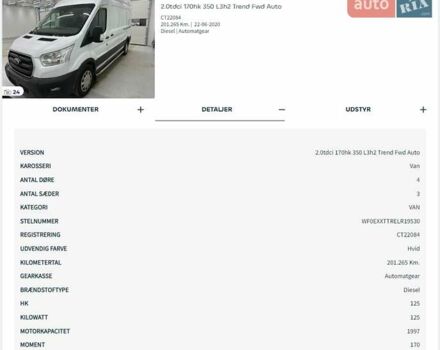 Білий Форд Транзит, об'ємом двигуна 2 л та пробігом 203 тис. км за 17800 $, фото 52 на Automoto.ua