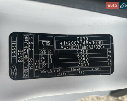 Белый Форд Транзит, объемом двигателя 2.2 л и пробегом 380 тыс. км за 14500 $, фото 42 на Automoto.ua