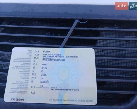 Белый Форд Транзит, объемом двигателя 2.2 л и пробегом 180 тыс. км за 25000 $, фото 14 на Automoto.ua