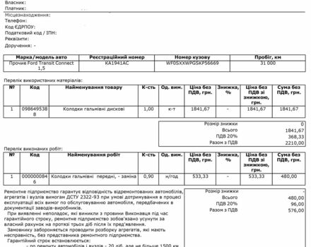 Червоний Форд Транзит, об'ємом двигуна 1.5 л та пробігом 68 тис. км за 15500 $, фото 5 на Automoto.ua