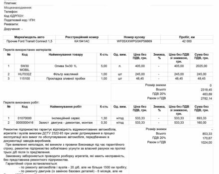 Червоний Форд Транзит, об'ємом двигуна 1.5 л та пробігом 68 тис. км за 15500 $, фото 6 на Automoto.ua