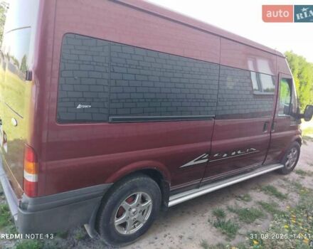 Красный Форд Транзит, объемом двигателя 2 л и пробегом 405 тыс. км за 7300 $, фото 3 на Automoto.ua