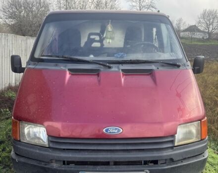 Красный Форд Транзит, объемом двигателя 2.5 л и пробегом 300 тыс. км за 1700 $, фото 1 на Automoto.ua