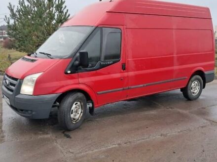 Красный Форд Транзит, объемом двигателя 2.4 л и пробегом 388 тыс. км за 11000 $, фото 1 на Automoto.ua