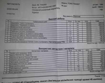 Жовтий Форд Транзит, об'ємом двигуна 0 л та пробігом 300 тис. км за 3000 $, фото 4 на Automoto.ua