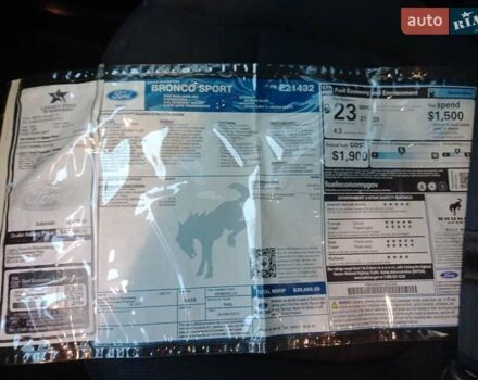 Черный Форд Bronco Sport, объемом двигателя 2 л и пробегом 40 тыс. км за 25999 $, фото 2 на Automoto.ua