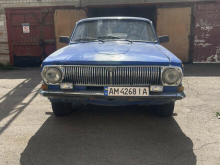 Синий ГАЗ 24-10 Волга, объемом двигателя 2.45 л и пробегом 100 тыс. км за 1000 $, фото 1 на Automoto.ua