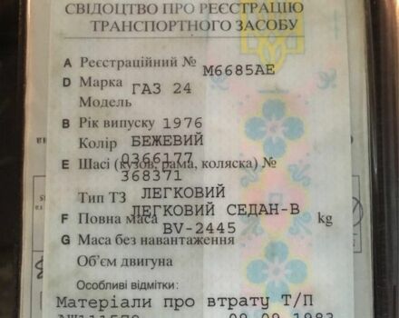 Бежевий ГАЗ 24, об'ємом двигуна 2.5 л та пробігом 1 тис. км за 900 $, фото 5 на Automoto.ua