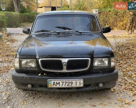 Черный ГАЗ 3110 Волга, объемом двигателя 2.4 л и пробегом 343 тыс. км за 800 $, фото 1 на Automoto.ua