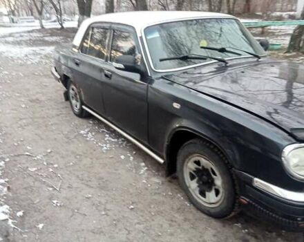 Черный ГАЗ 31105 Волга, объемом двигателя 2.3 л и пробегом 200 тыс. км за 1000 $, фото 1 на Automoto.ua